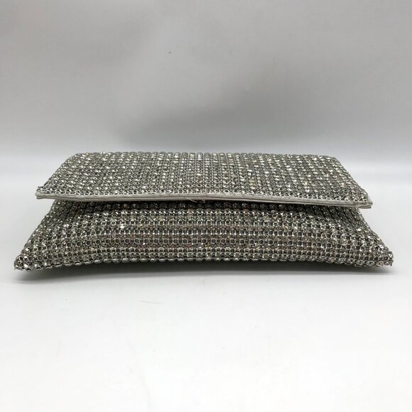 I.N.C. International Concepts Silver Mesh Prudence Convertible Clutch - Picture 5 of 10
